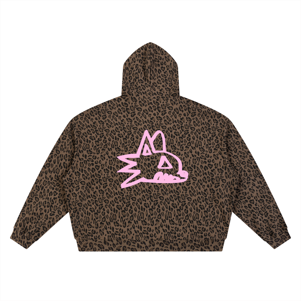 Pink CHNO Leopard Hoodie