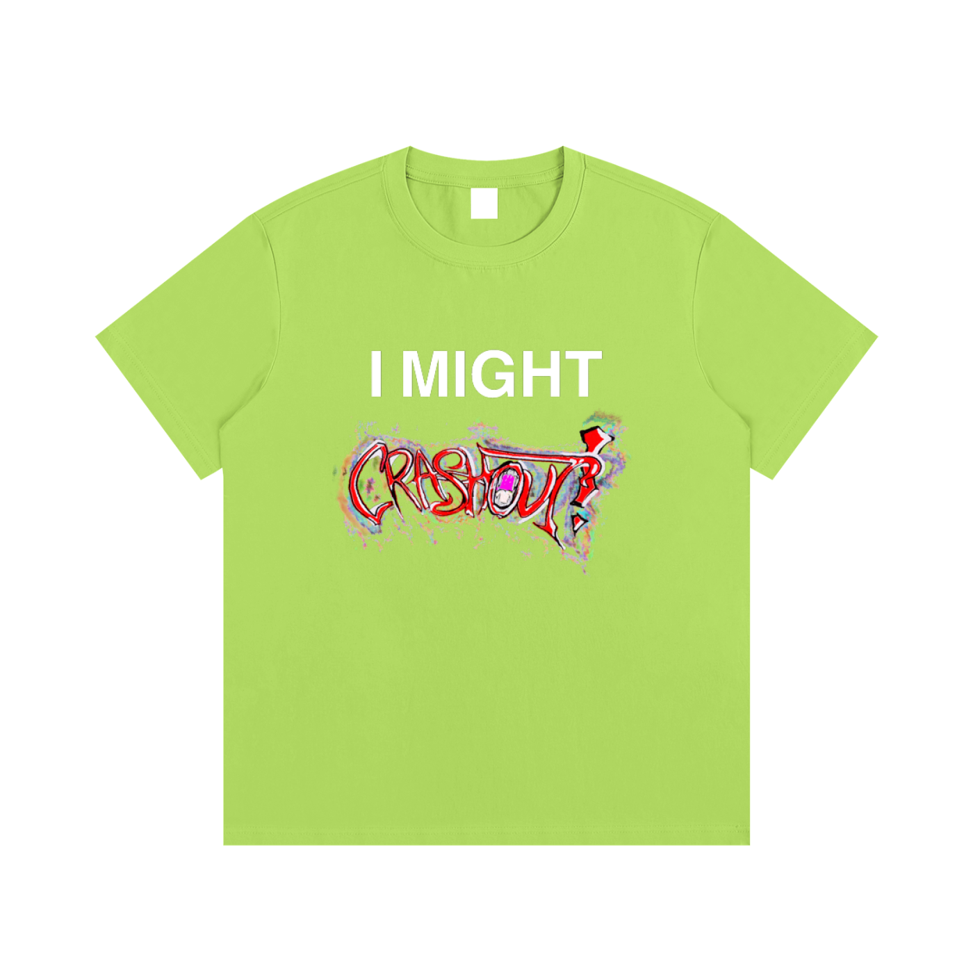 "i might crashout" collab tee #2