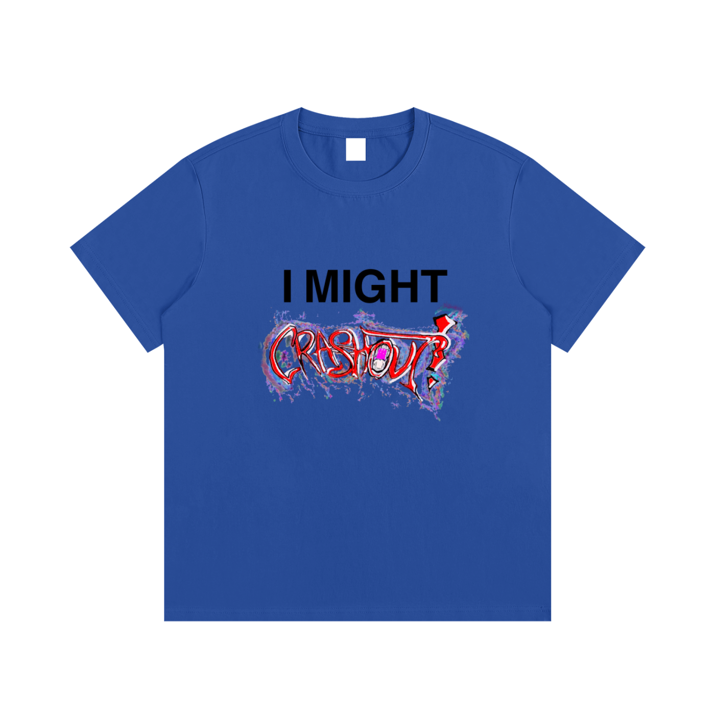 "i might crashout" collab tee #1