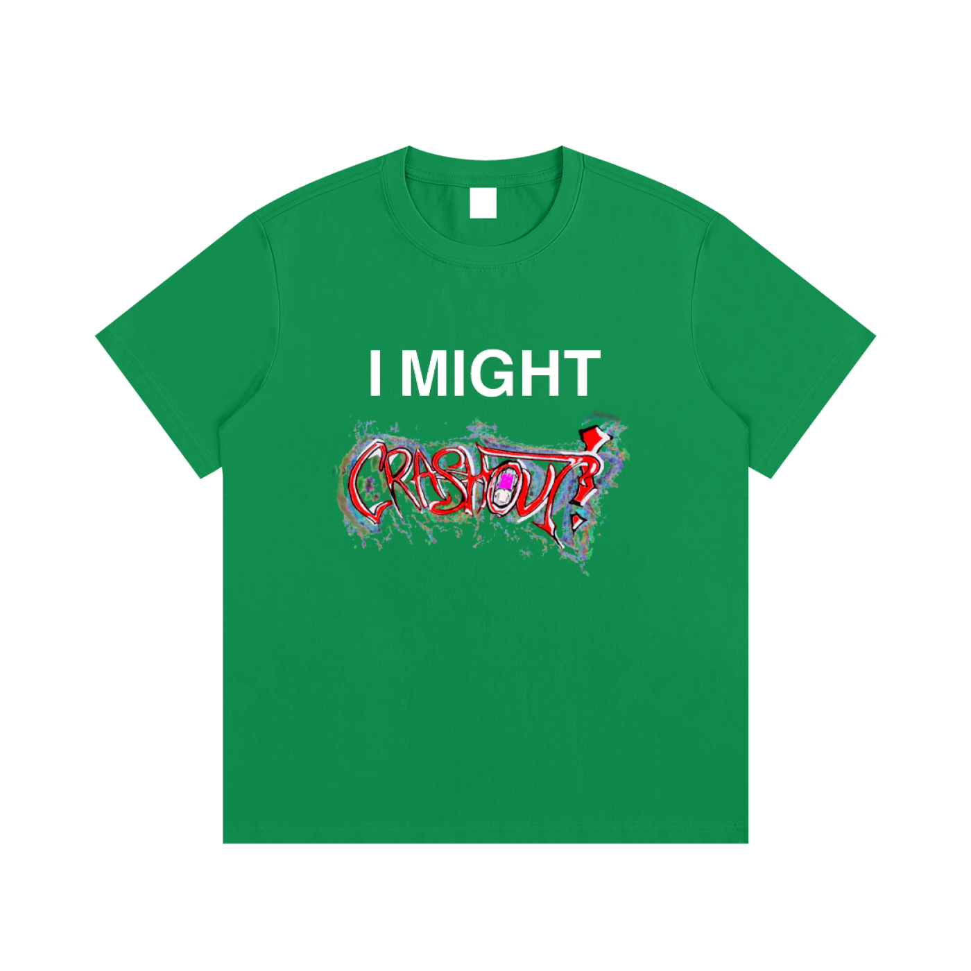 "i might crashout" collab tee #2