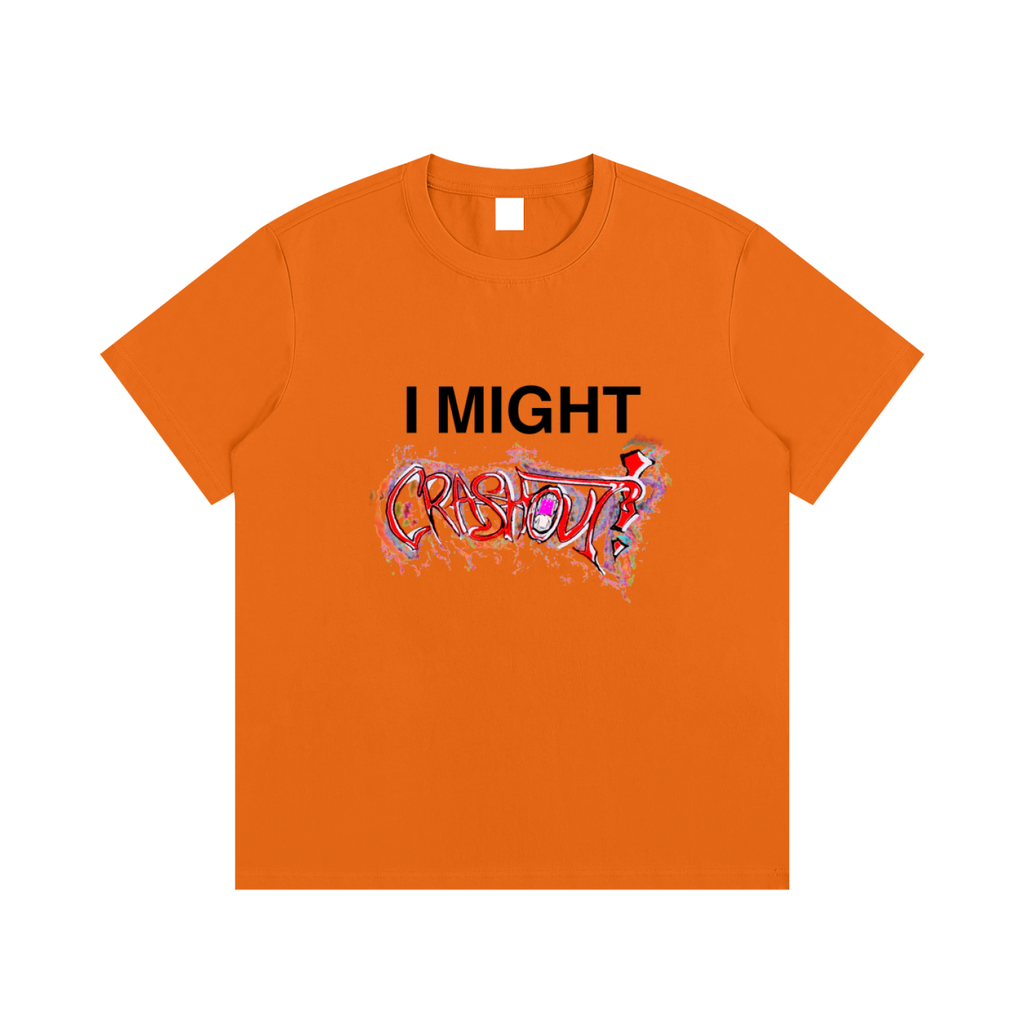 "i might crashout" collab tee #1