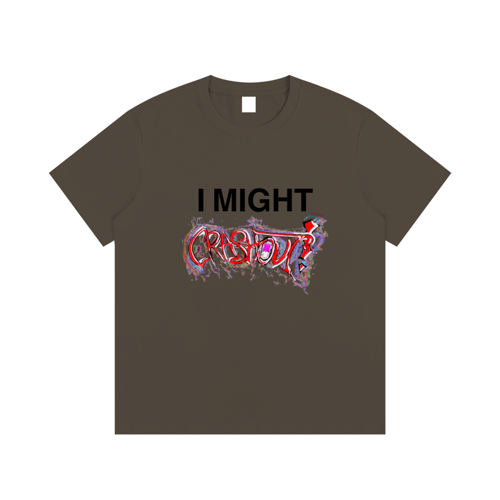 "i might crashout" collab tee #1