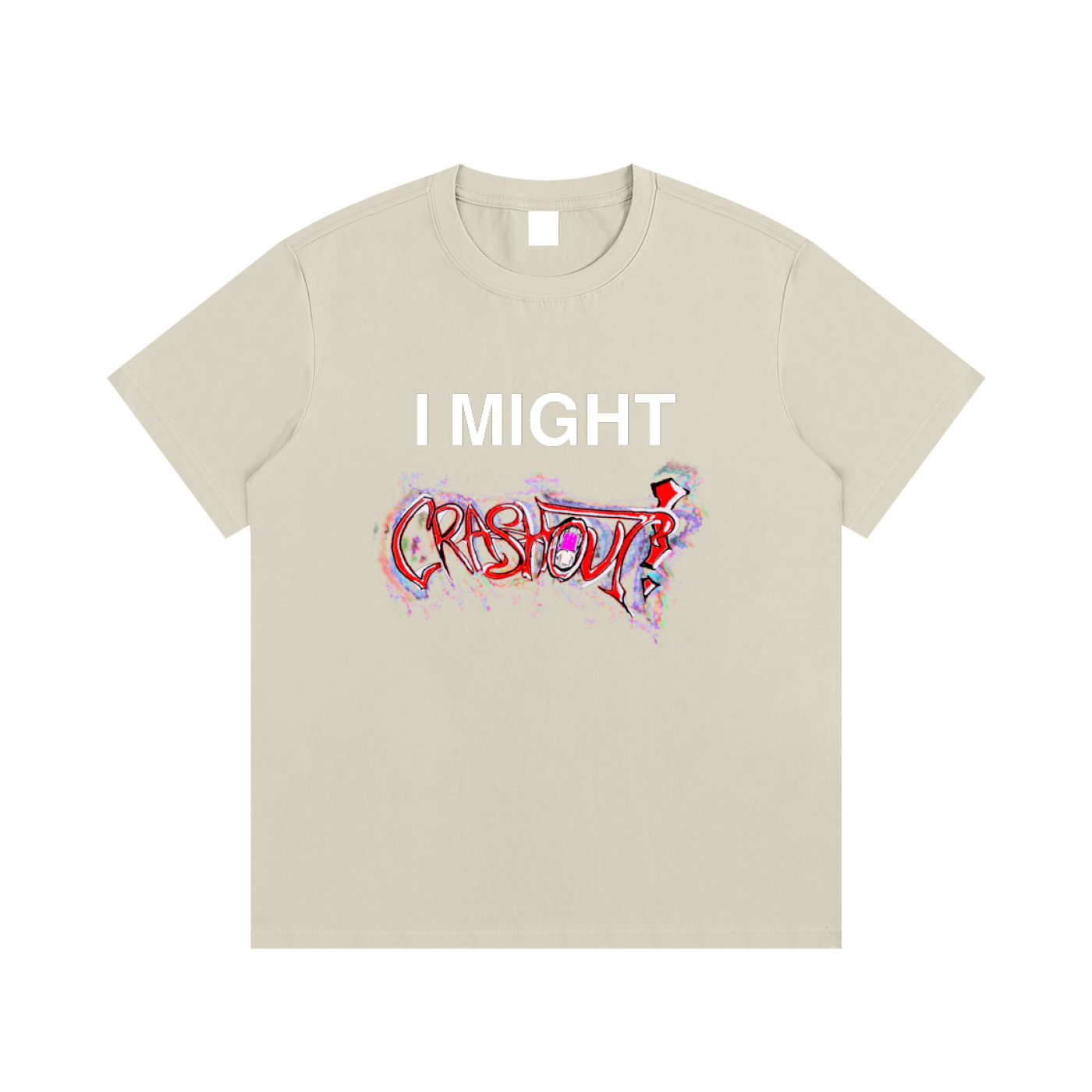 "i might crashout" collab tee #2