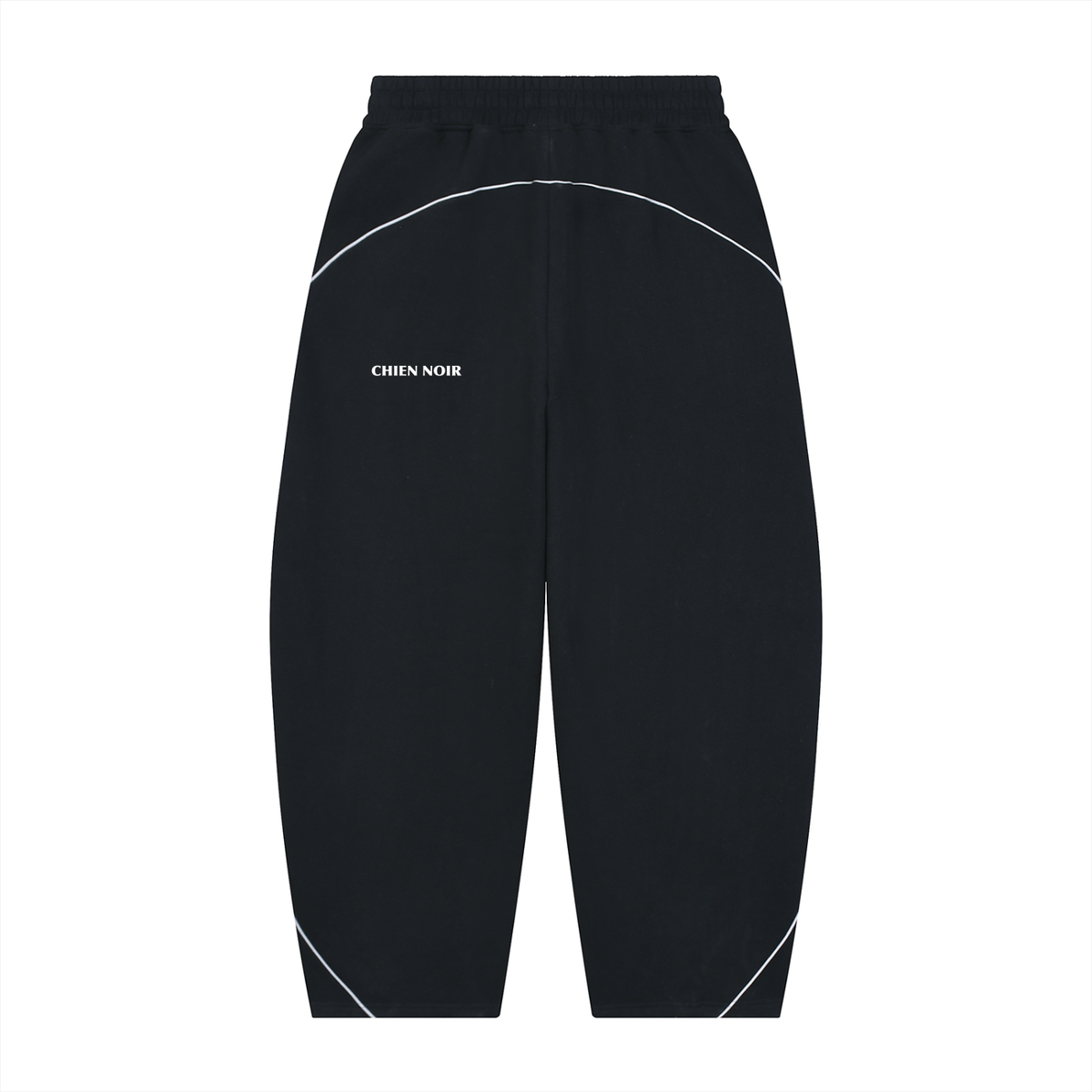 Unisex Piping Fleece Barrel Leg Sweatpants