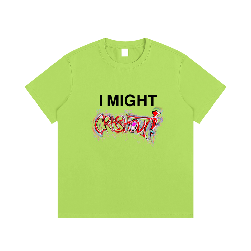 "i might crashout" collab tee #1