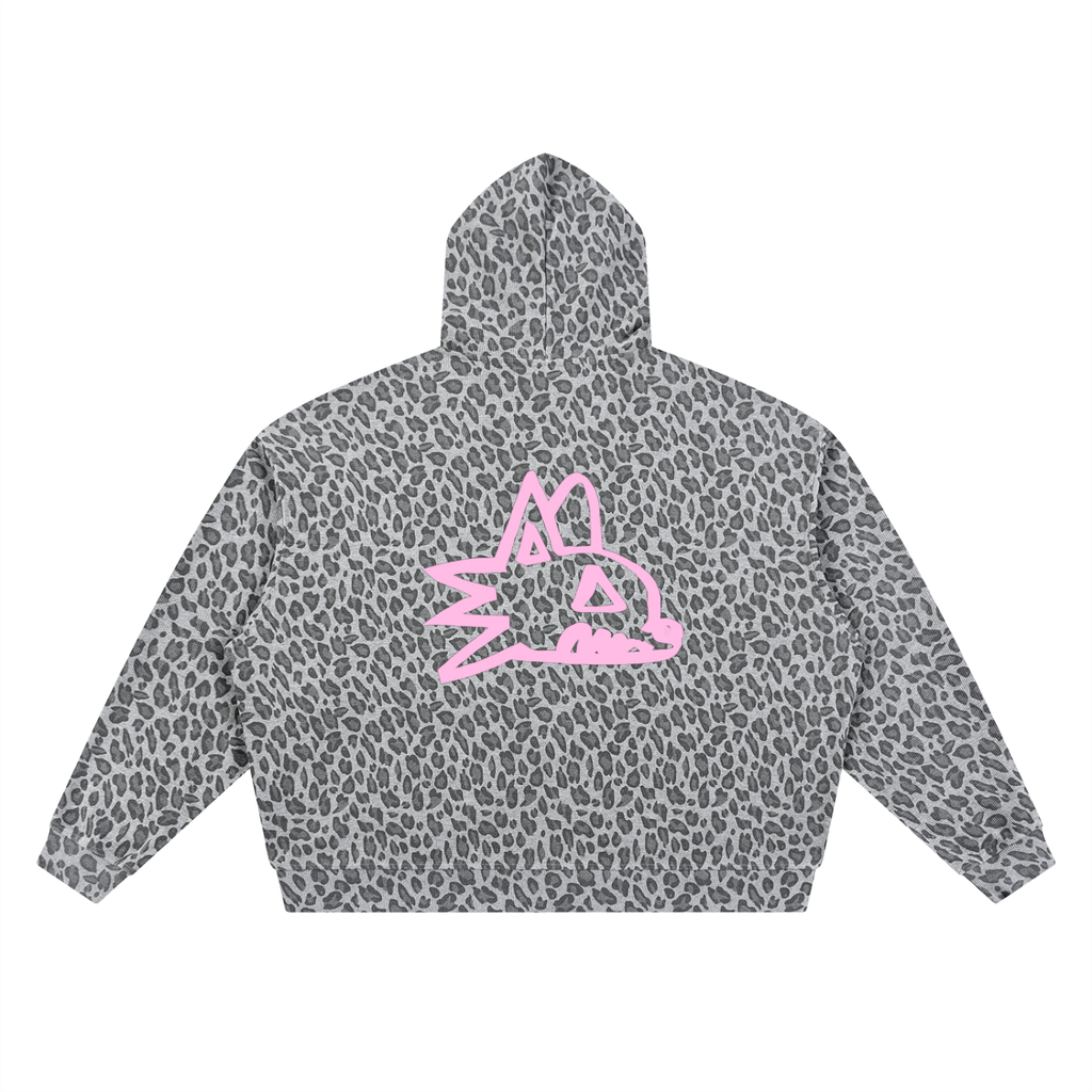 Pink CHNO Leopard Hoodie