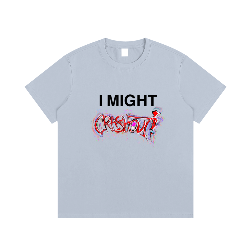 "i might crashout" collab tee #1