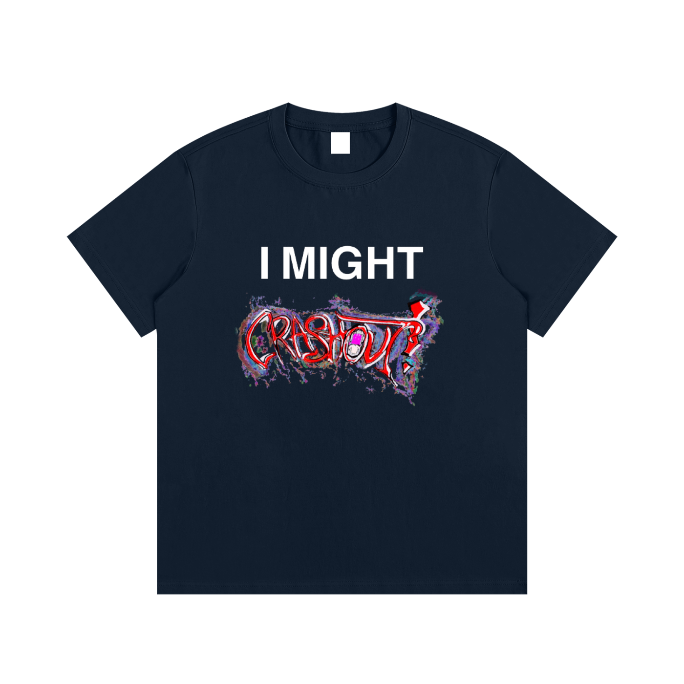 "i might crashout" collab tee #2
