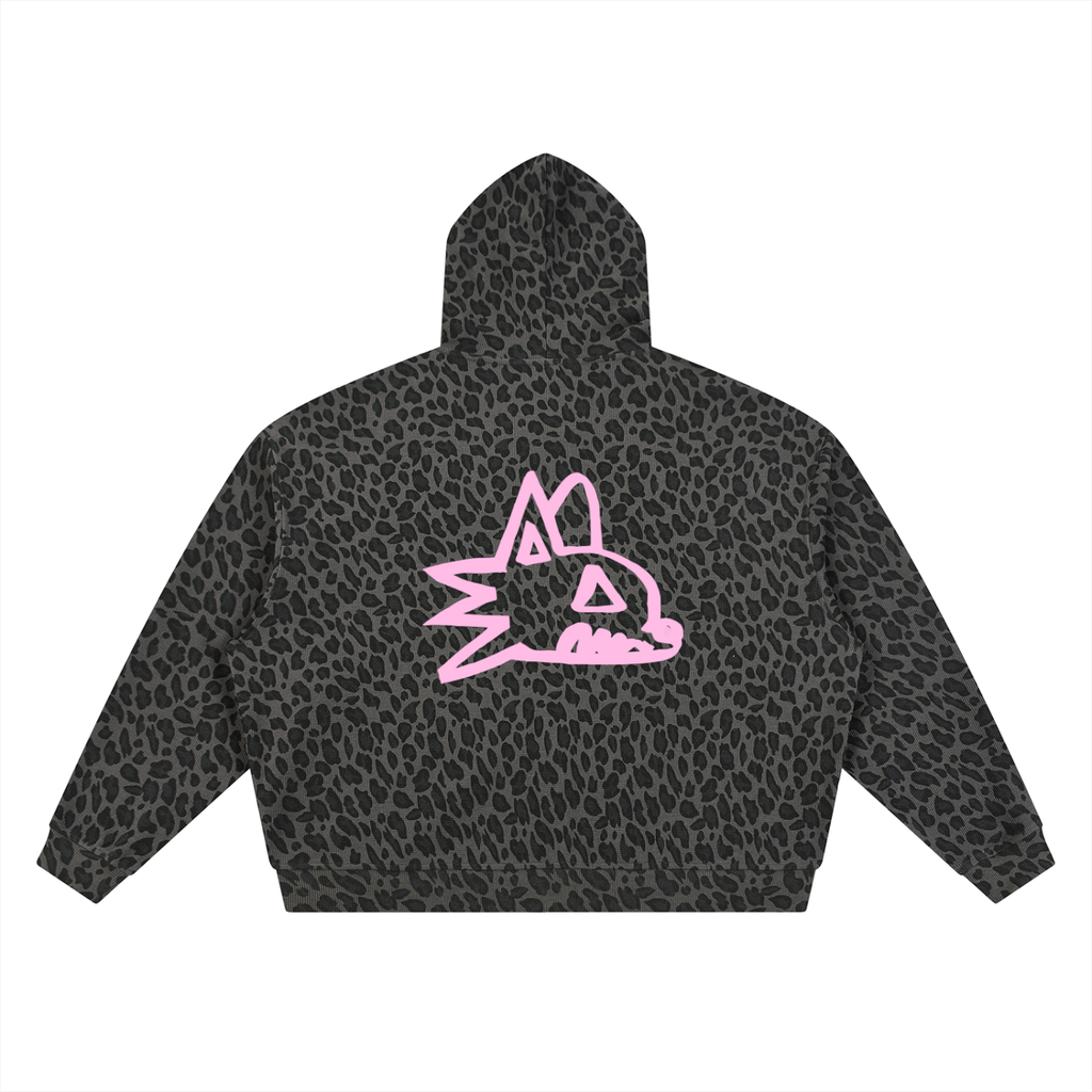Pink CHNO Leopard Hoodie