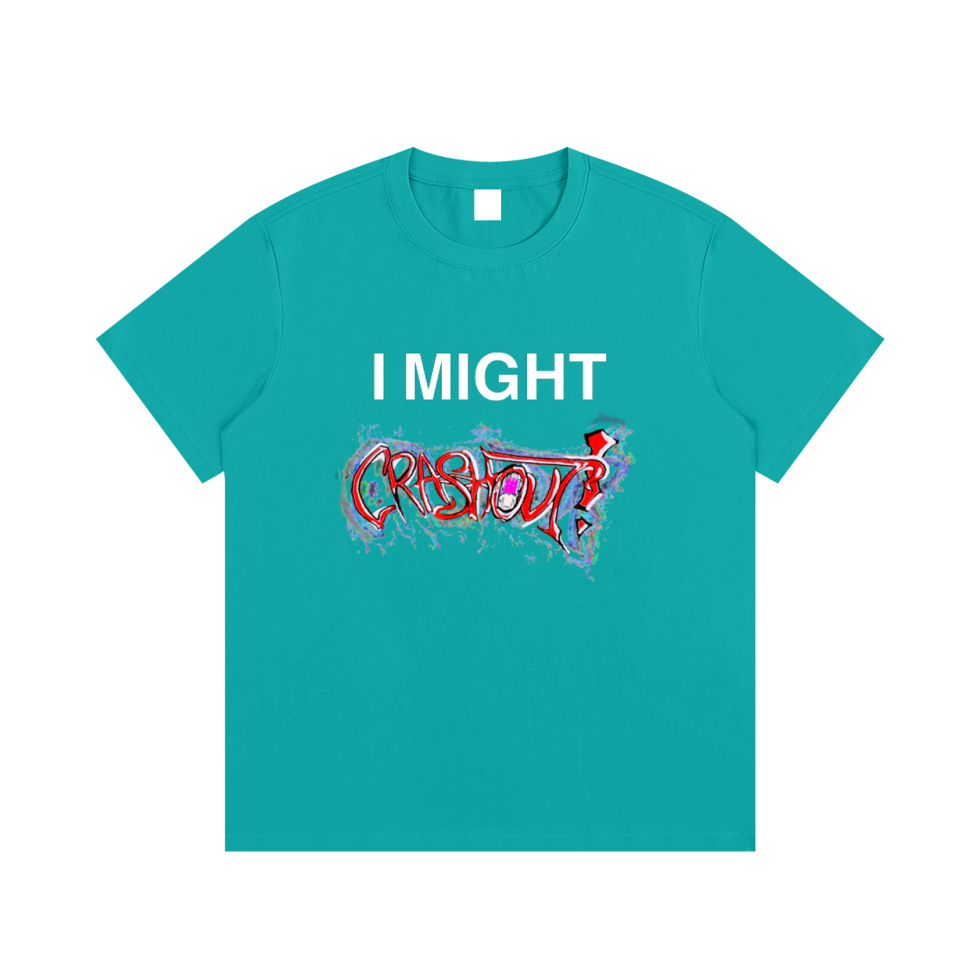 "i might crashout" collab tee #2
