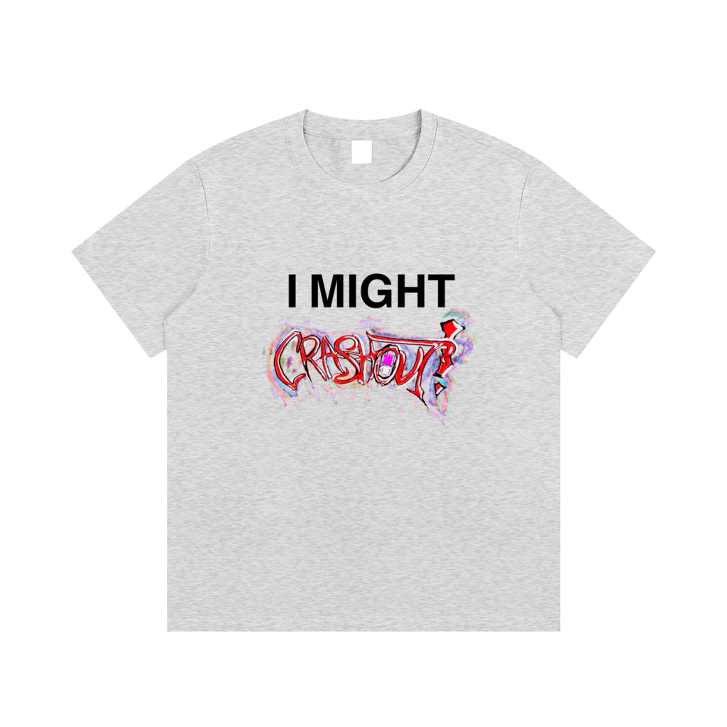 "i might crashout" collab tee #1